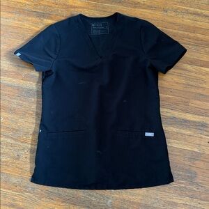 Casma Three-Pocket Scrub Top Figs XS